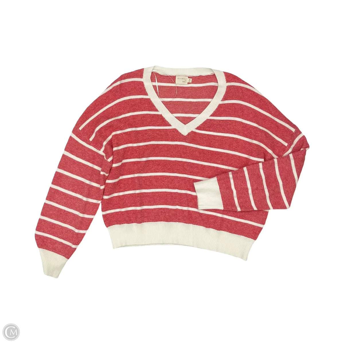 Sweater By Dreamers In Red & White, Size: Xl