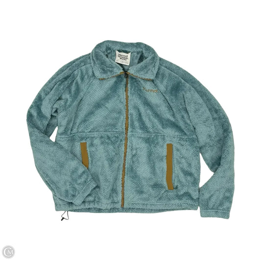 Jacket Faux Fur & Sherpa By Marmot In Teal, Size: L