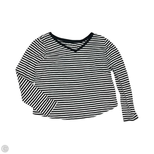 Top Long Sleeve By Sonoma In Black & White, Size: Xxl