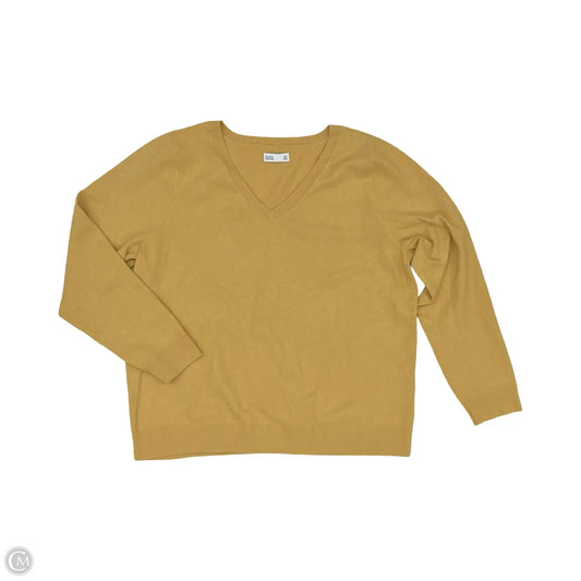 Sweater By Croft And Barrow In Yellow, Size: Xxl