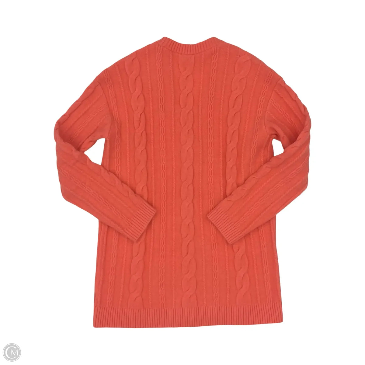 Sweater Cardigan By Talbots In Orange, Size: M