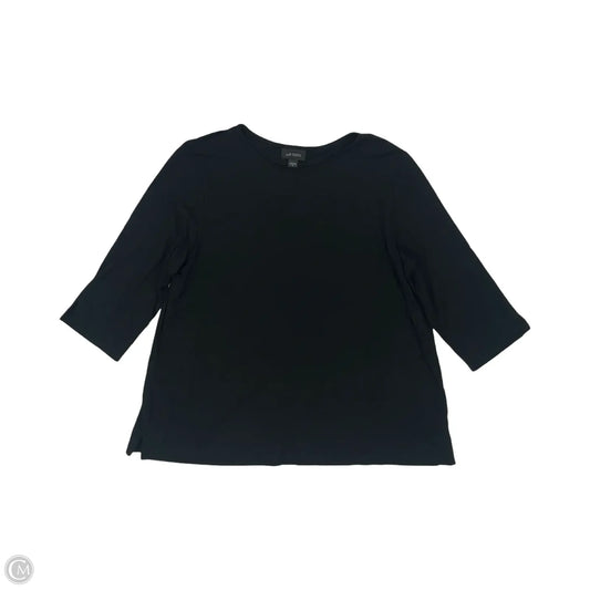 Top Long Sleeve By J. Jill In Black, Size: M