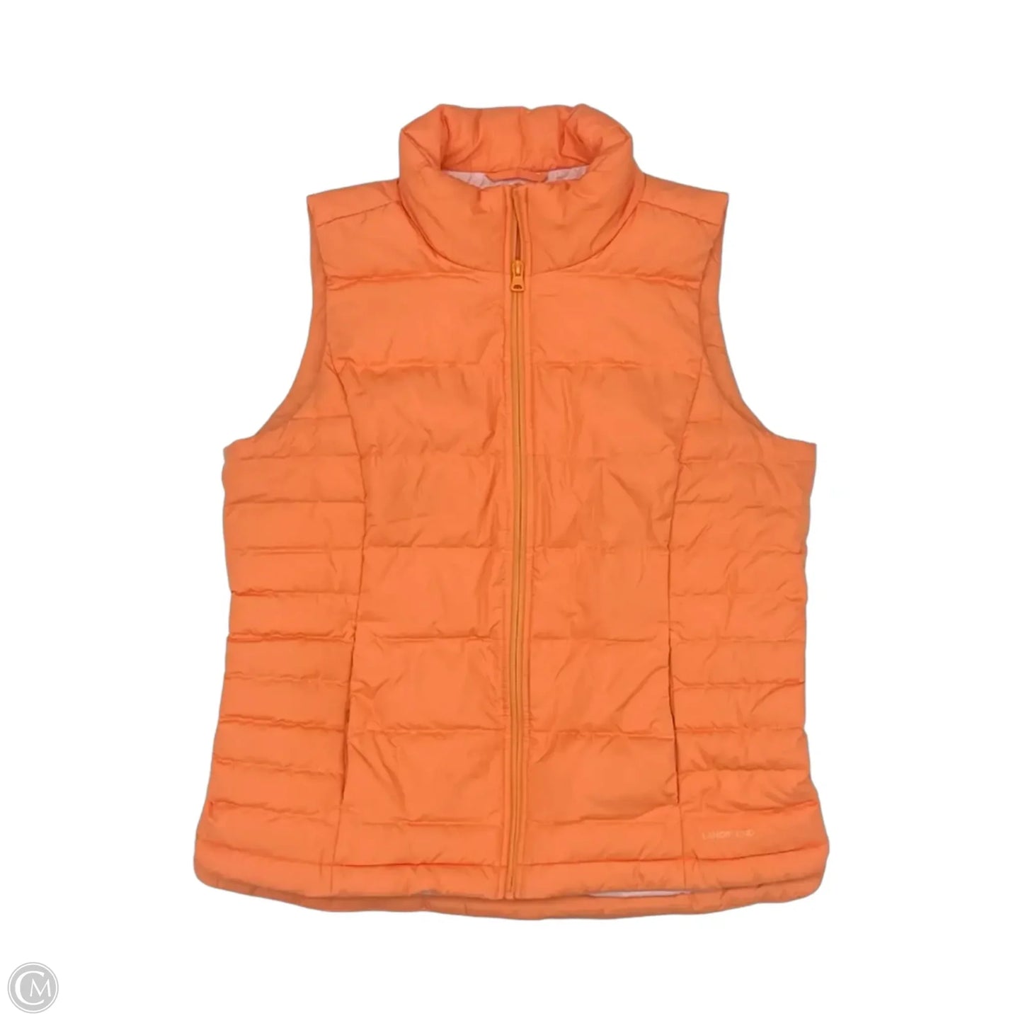 Vest Puffer & Quilted By Lands End In Orange, Size: M