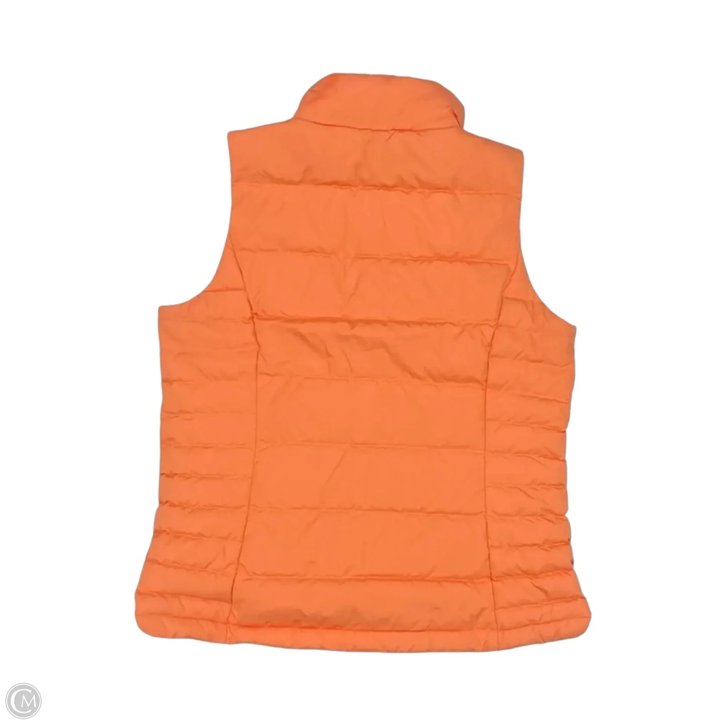 Vest Puffer & Quilted By Lands End In Orange, Size: M