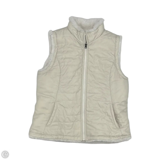 Vest Faux Fur & Sherpa By Nicole Miller In Cream, Size: L
