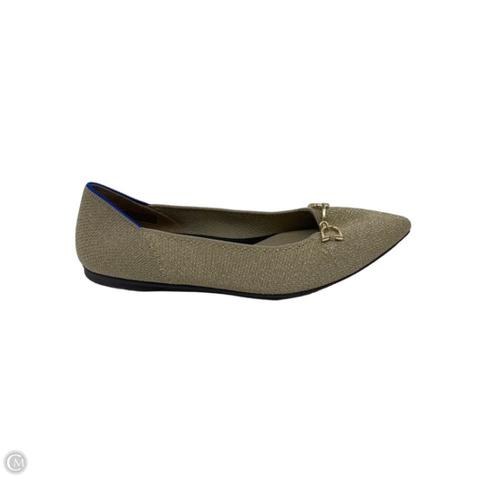 Shoes Flats By Rothys In Gold, Size: 8.5