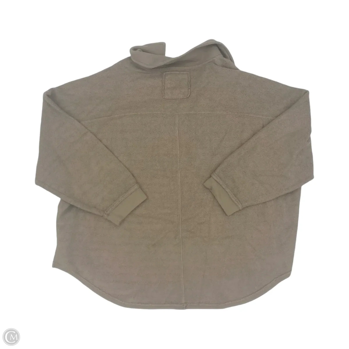 Top Long Sleeve By American Eagle In Tan, Size: M