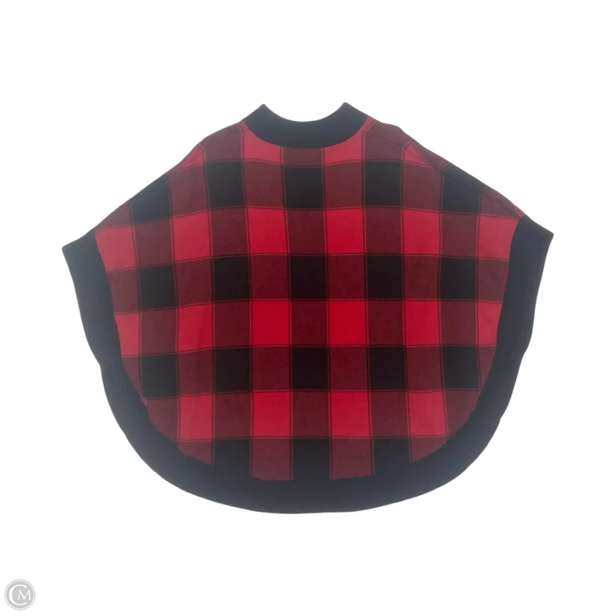 Poncho By Talbots In Black & Red, Size: S
