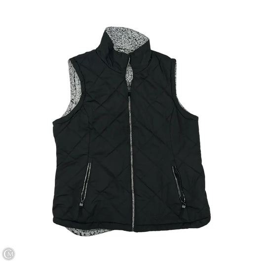 Vest Faux Fur & Sherpa By Clothes Mentor In Black, Size: Xl