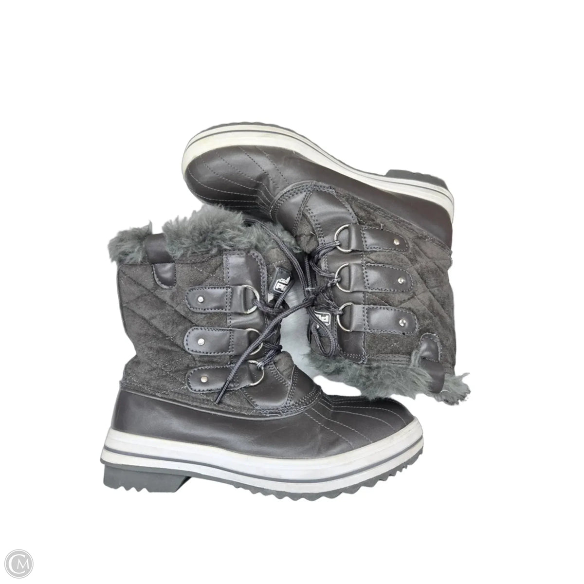 Boots Snow By Clothes Mentor In Grey, Size: 9