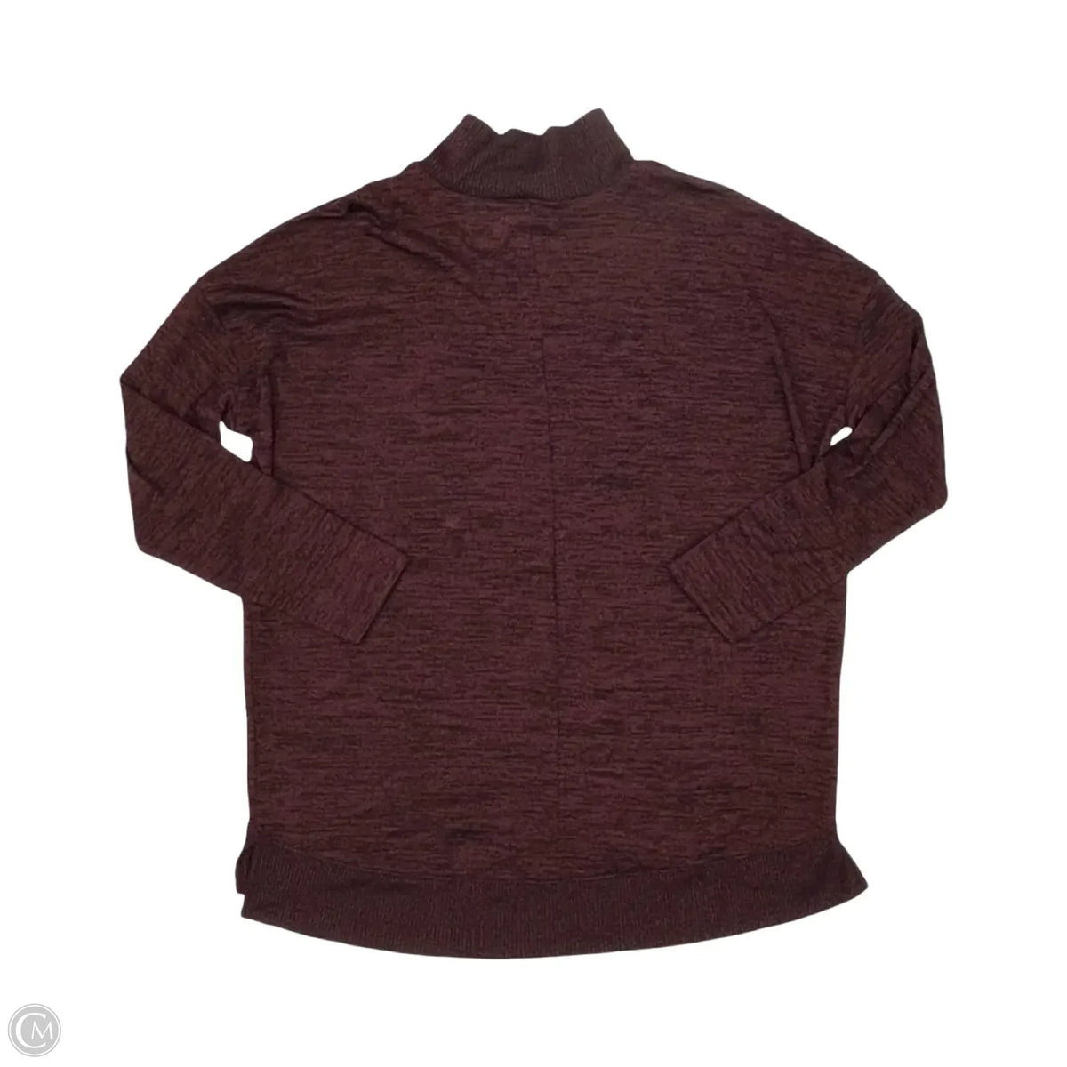 Top Long Sleeve By Stylus In Maroon, Size: L