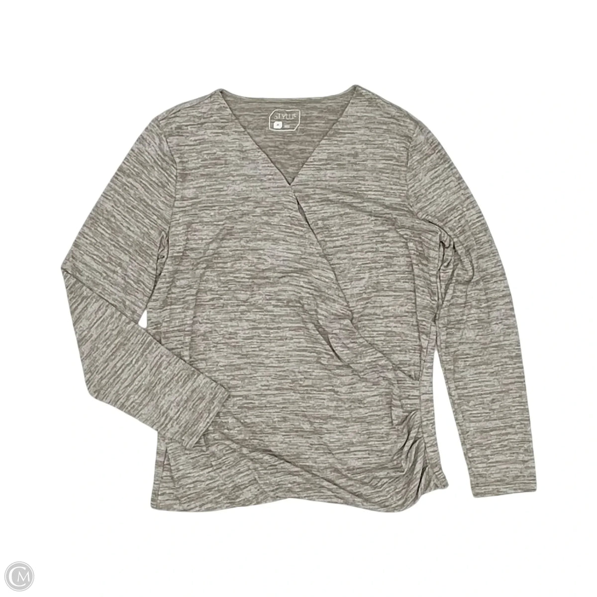 Top 2pc 3/4 Sleeve By Stylus In Tan, Size: M