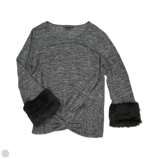 Top Long Sleeve By Boston Proper In Black, Size: L