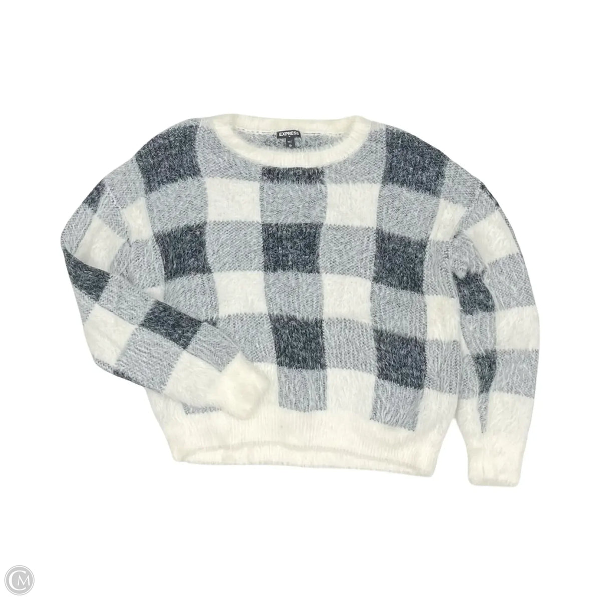 Sweater By Express In Black & White, Size: Xl