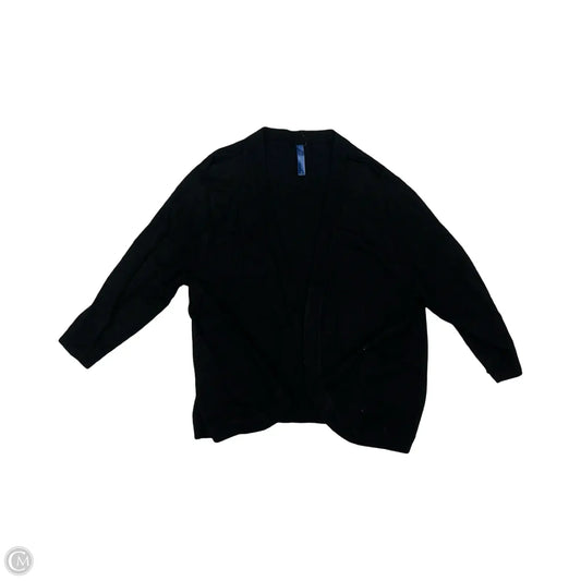 Sweater Cardigan By Falls Creek In Black, Size: Xl