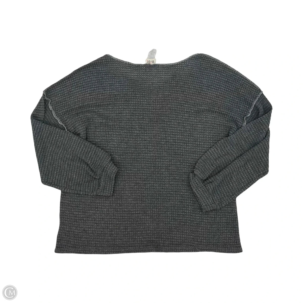 Top Long Sleeve By Bibi In Grey, Size: Xl