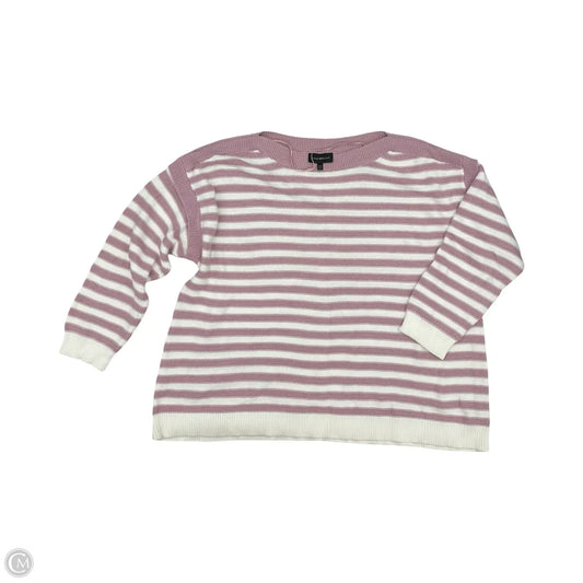Sweater By Lane Bryant In Purple & White, Size: 4x