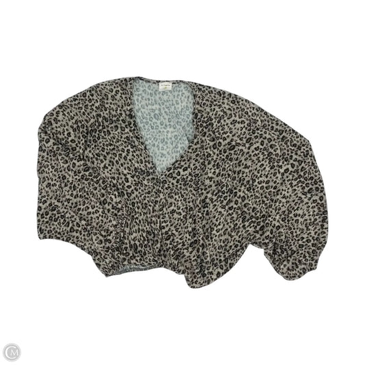 Blouse Long Sleeve By By Together In Animal Print, Size: M