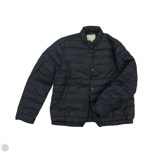 Jacket Puffer & Quilted By A New Day In Black, Size: L