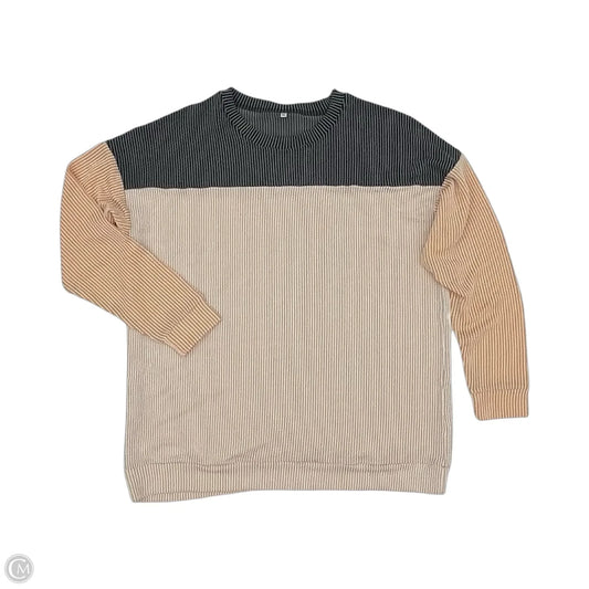 Top Long Sleeve By Clothes Mentor In Black & Tan, Size: 1x