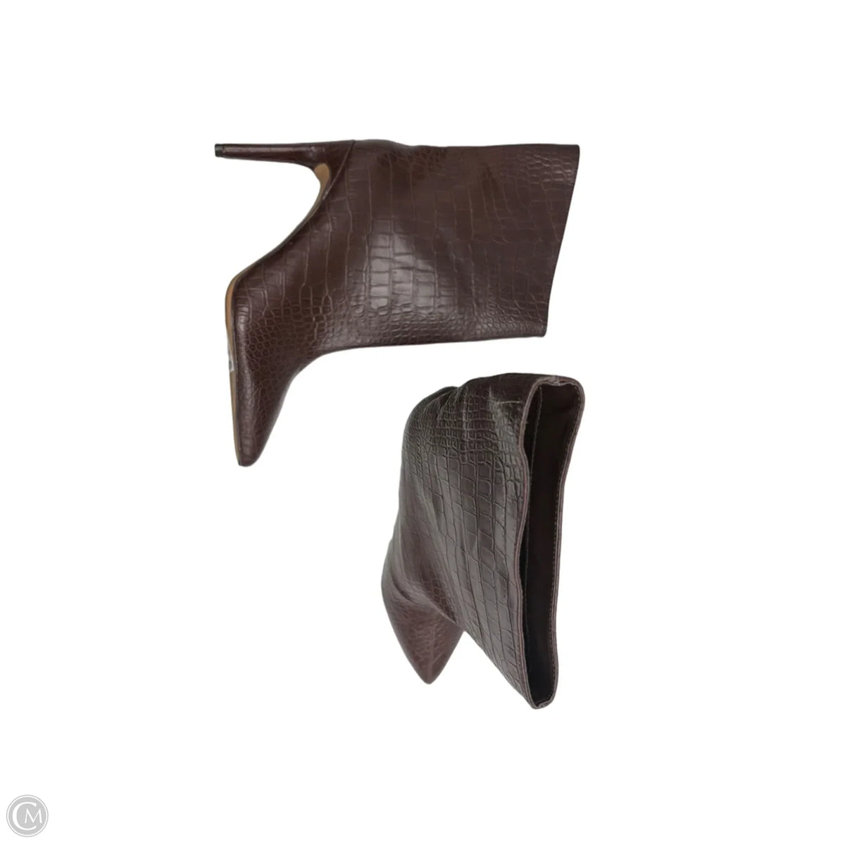 Boots Ankle Heels By Express In Brown, Size: 7