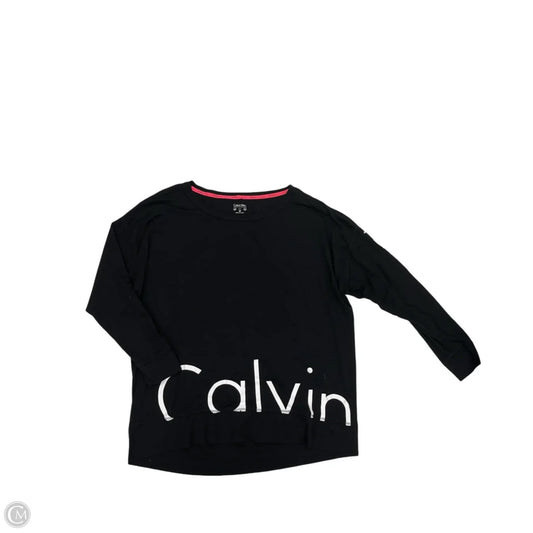 Top Long Sleeve By Calvin Klein Performance In Black, Size: 2x