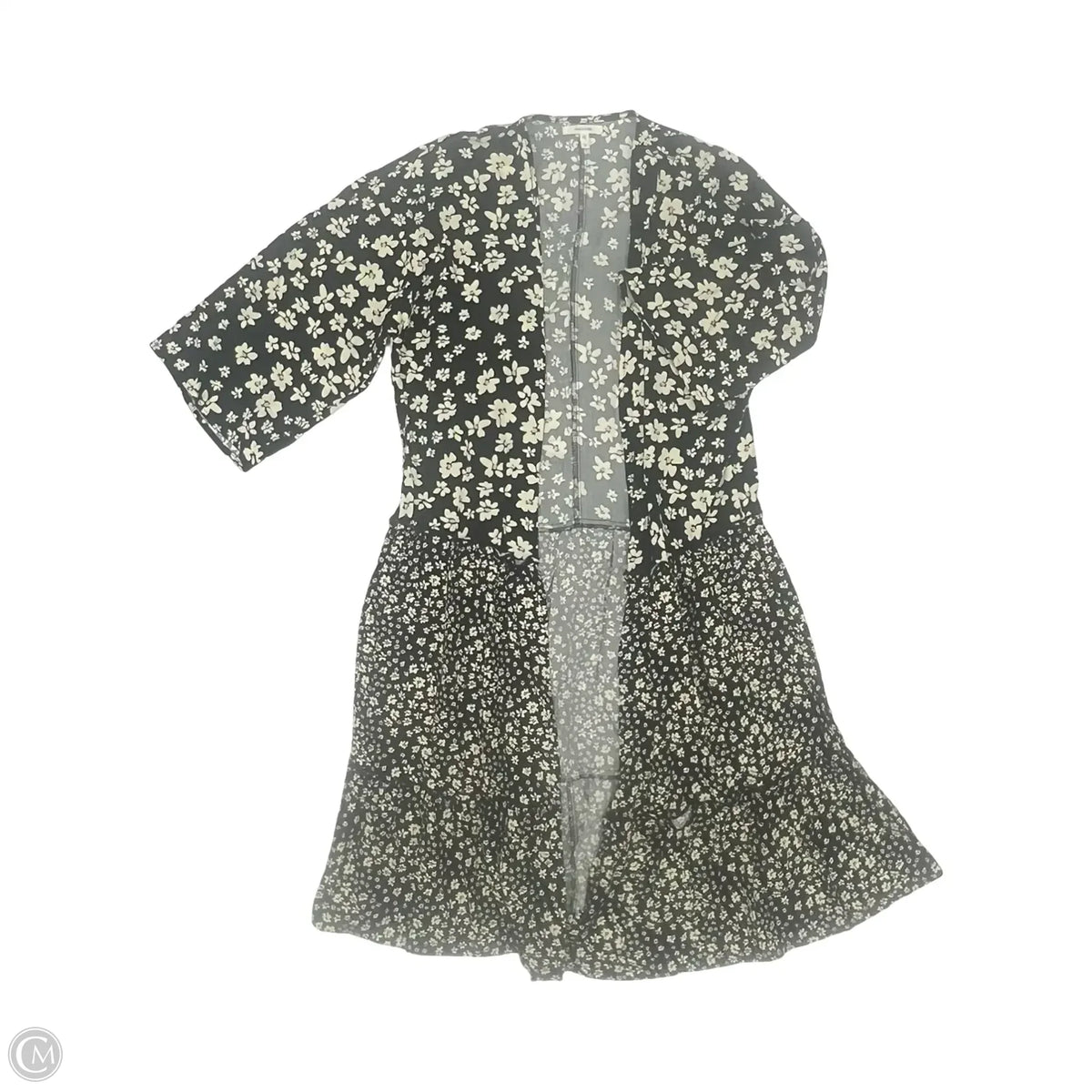 Kimono By Maurices In Black & Cream, Size: S
