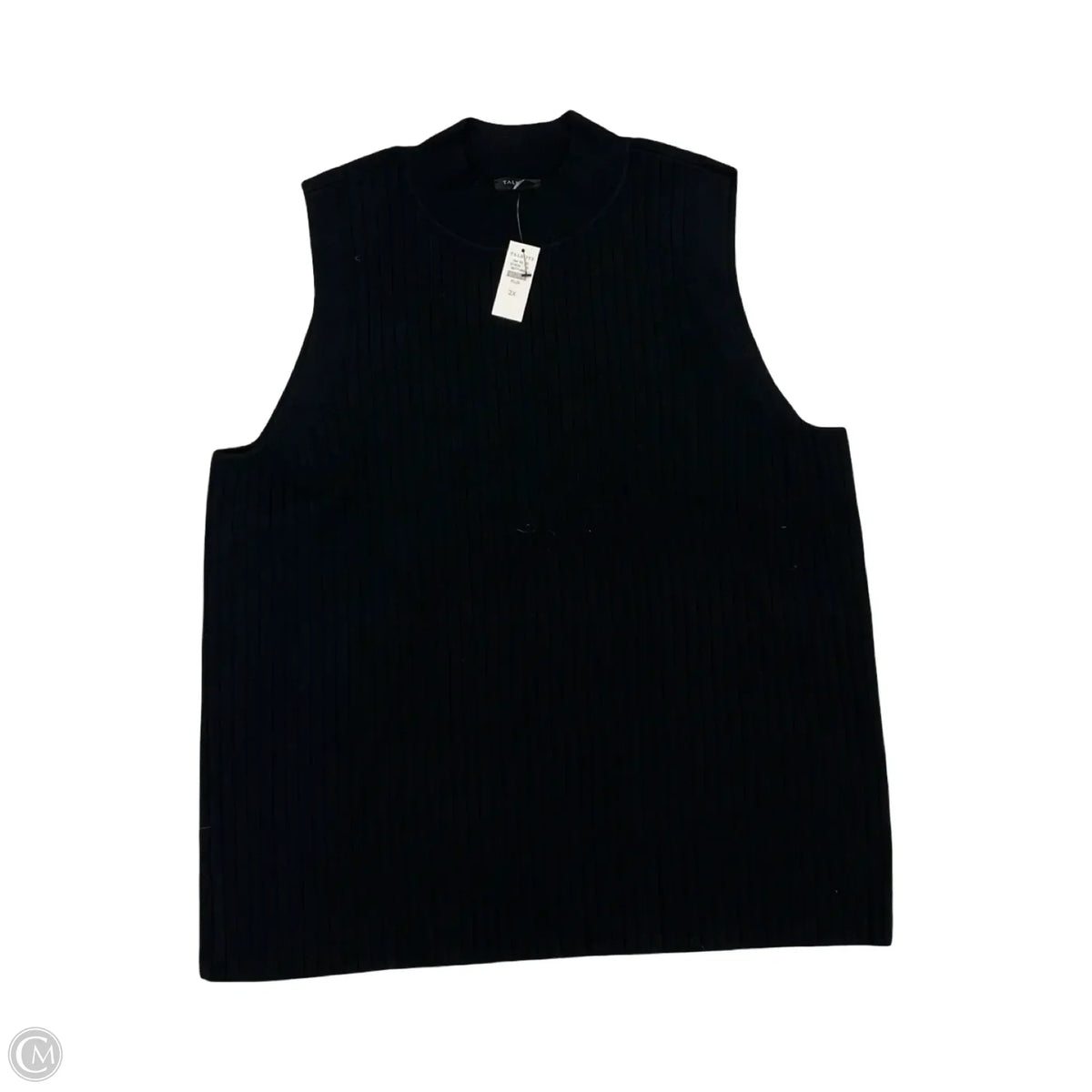 Sweater Short Sleeve By Talbots In Black, Size: 2x