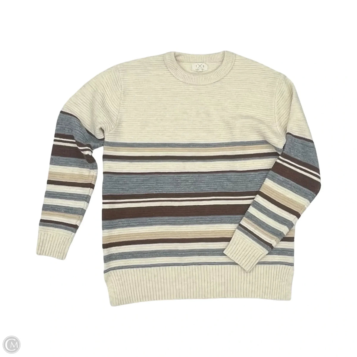 Sweater By Thread And Supply In Cream & Grey, Size: M