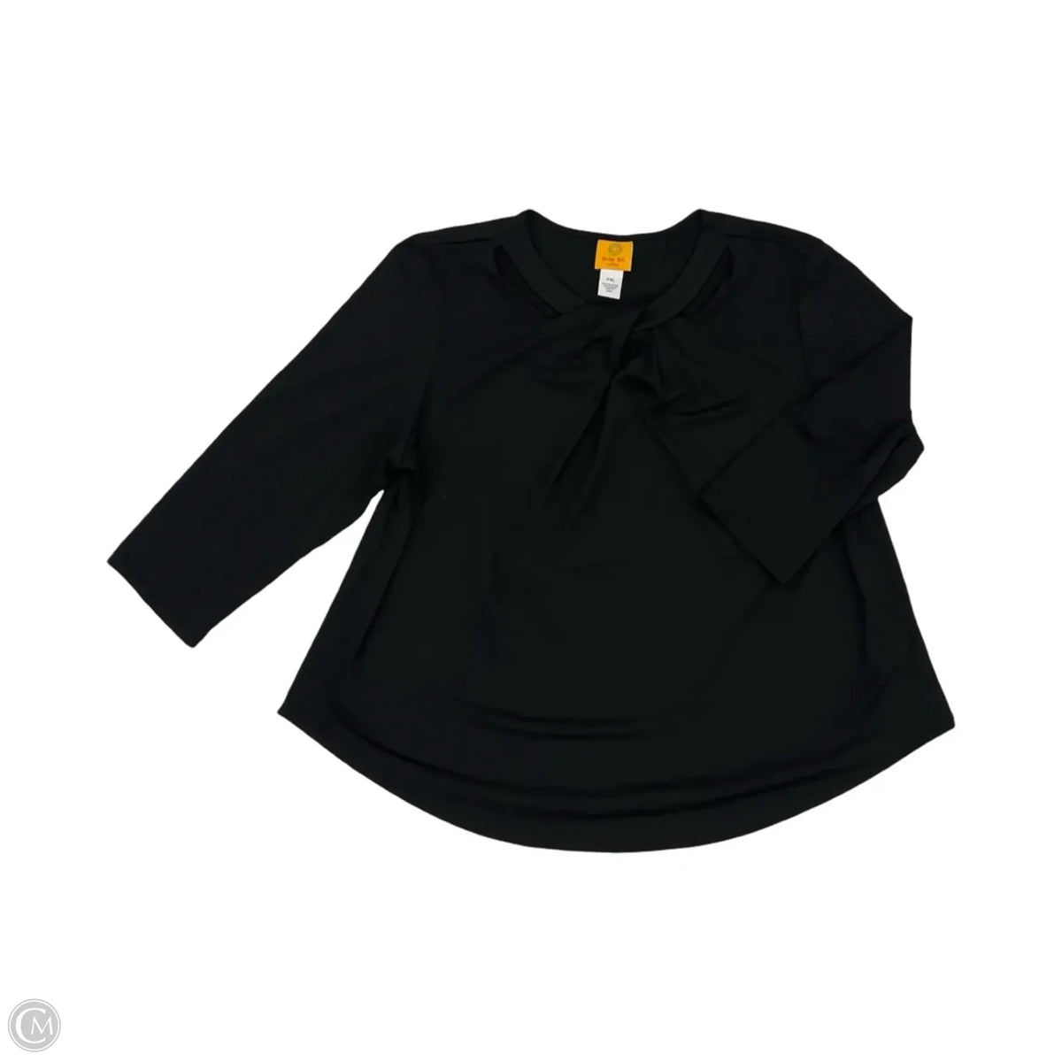 Blouse Long Sleeve By Ruby Rd In Black, Size: Xlp
