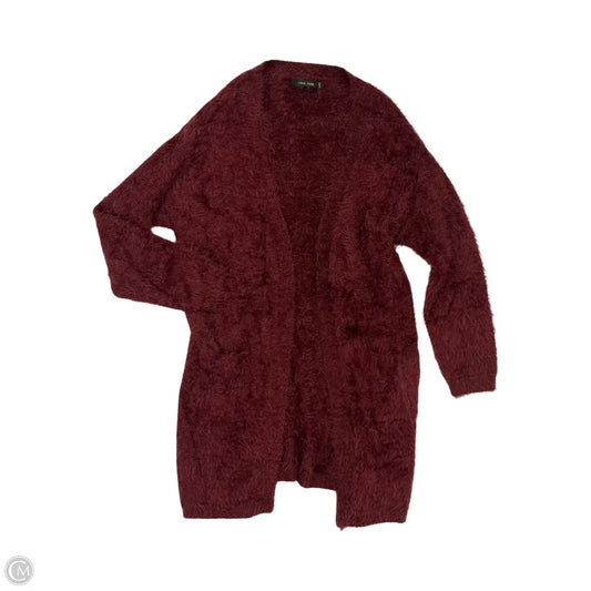 Sweater Cardigan By Love Tree In Red, Size: L