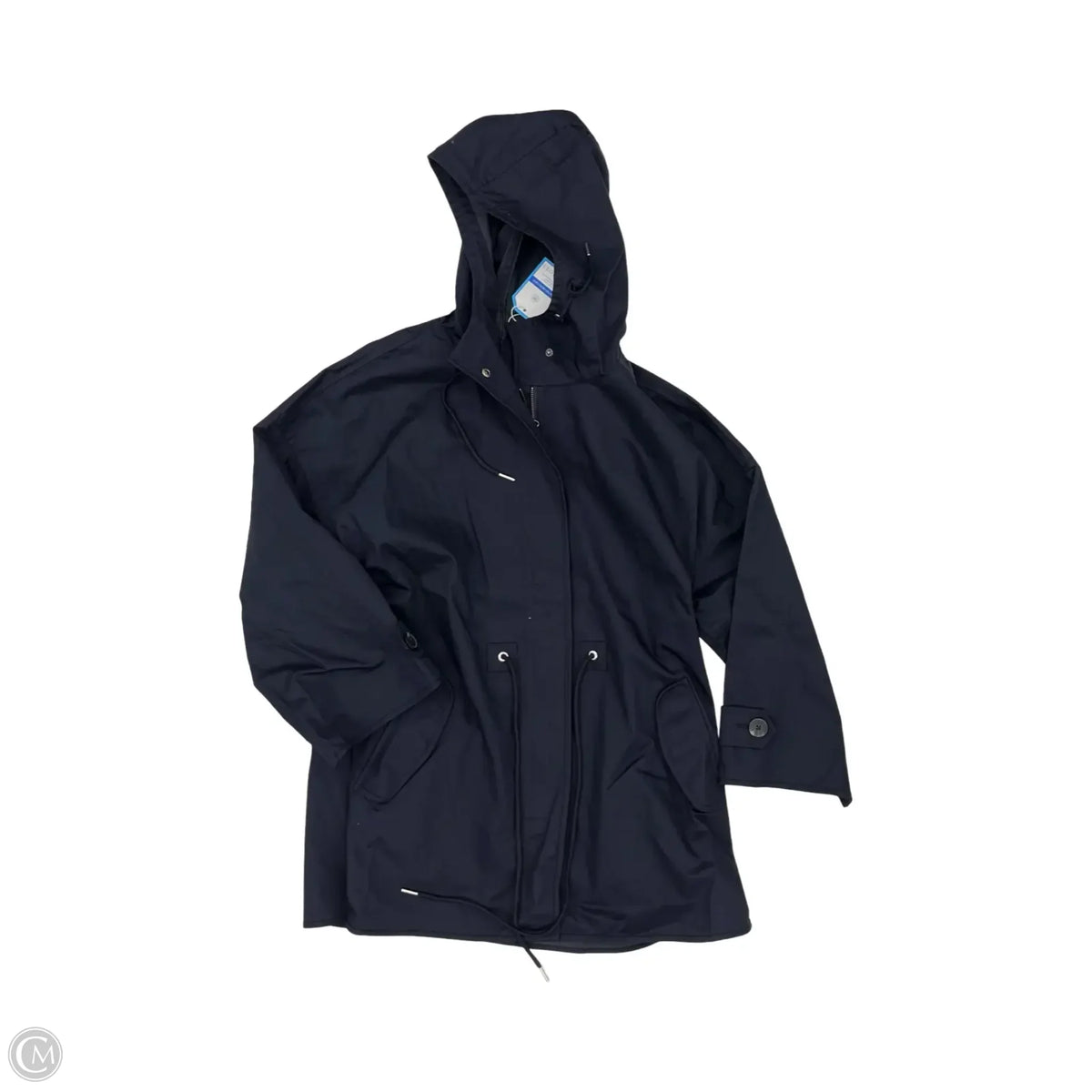 Coat Raincoat By Talbots In Navy, Size: L