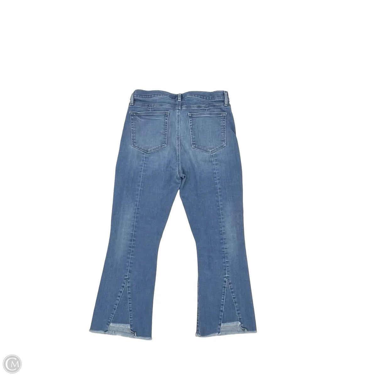 Jeans Flared By Loft In Blue Denim, Size: 12