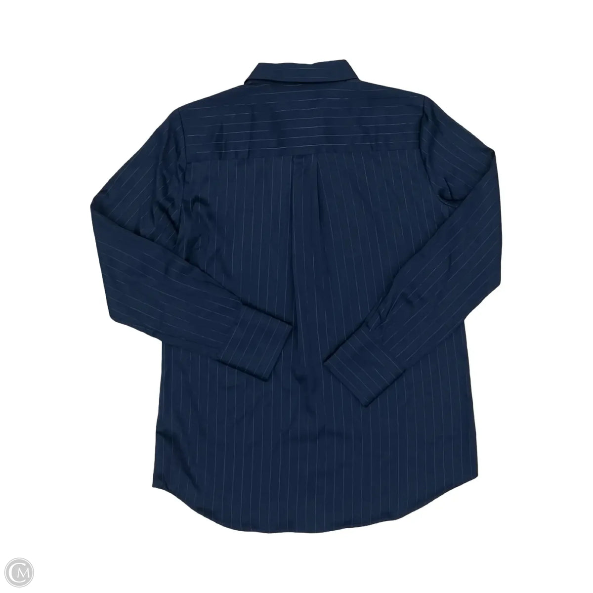 Blouse Long Sleeve By Nine West In Blue, Size: S