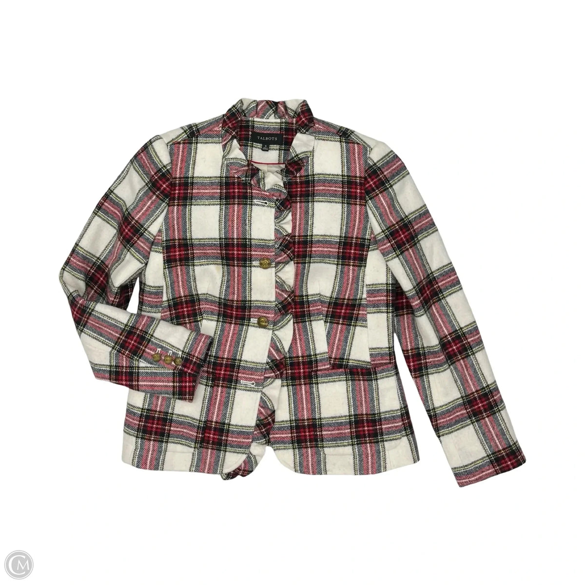 Jacket Other By Talbots In Red & White, Size: S