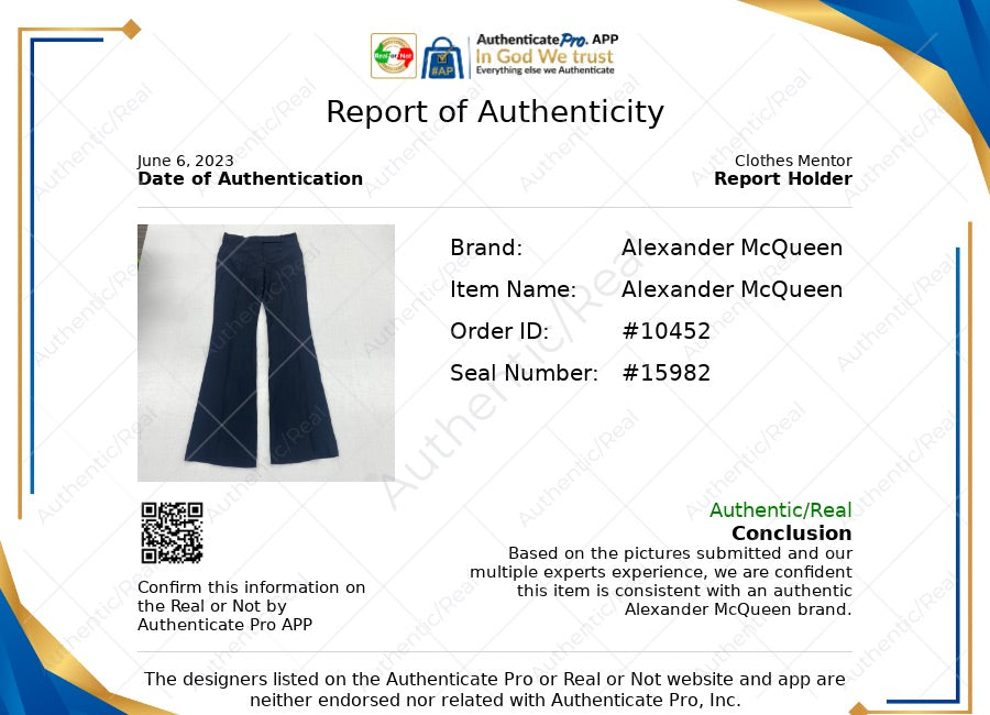 Pants Luxury Designer By Alexander Mcqueen  Size: 0