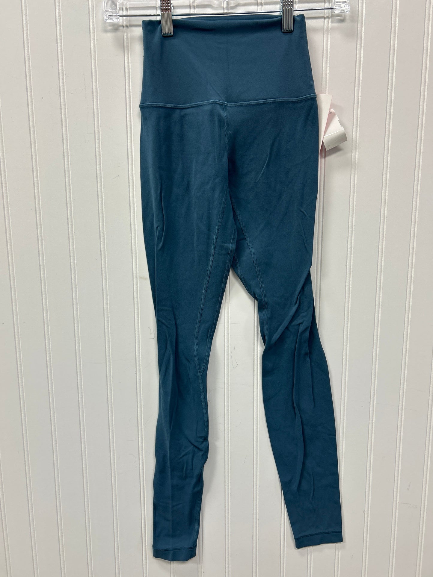 Athletic Leggings By Lululemon In Teal, Size:2