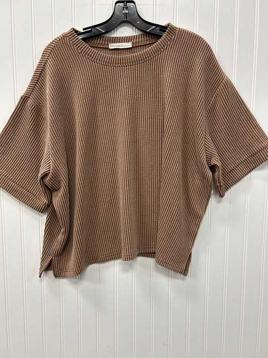 Shorts Set By Zenana In Brown, Size:L