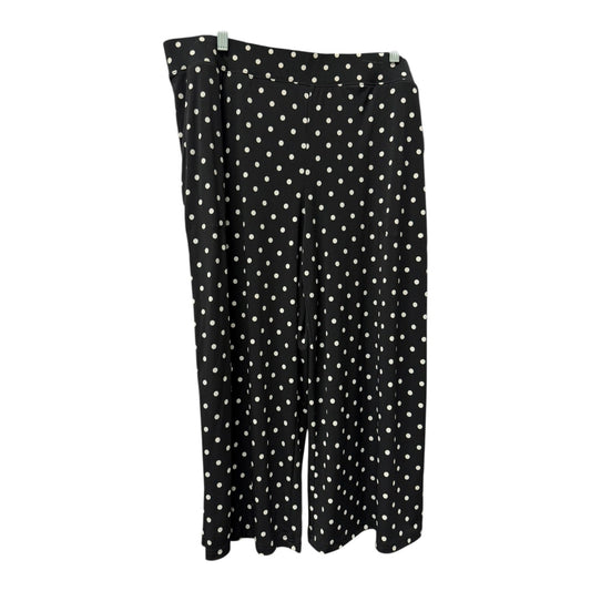 Pants Cropped By D&Co. In Polkadot Pattern, Size:16