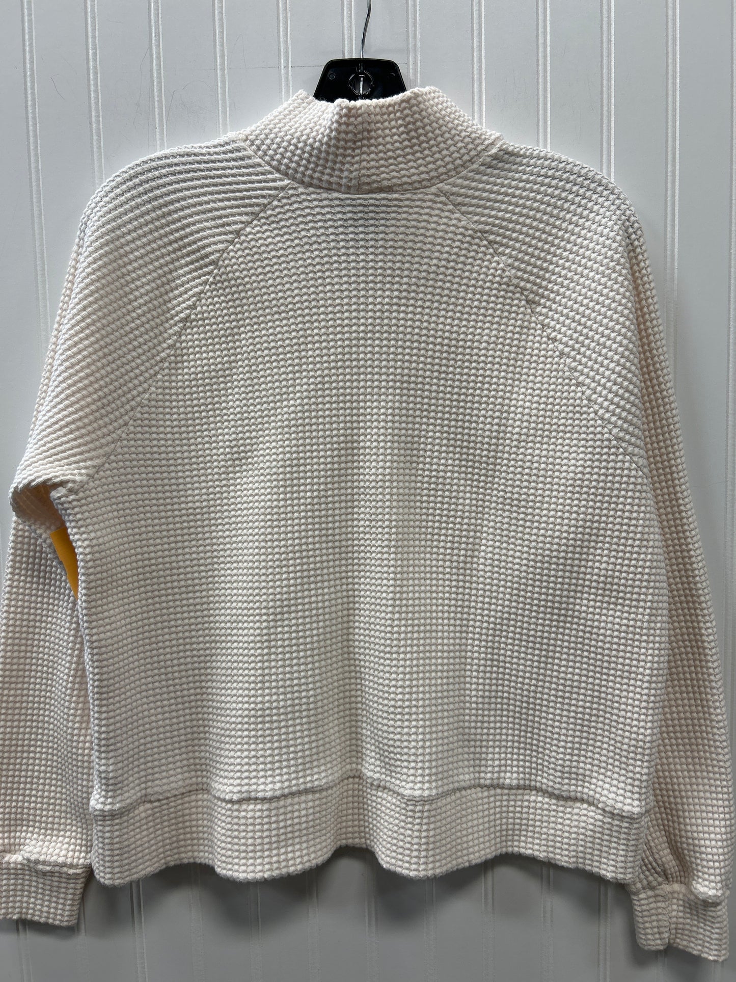 Athletic Top Ls Collar By The North Face In Cream, Size:L