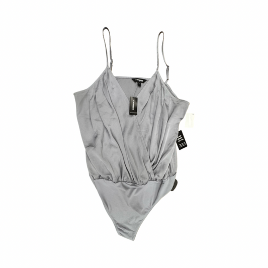 Bodysuit By Express In Grey, Size:L