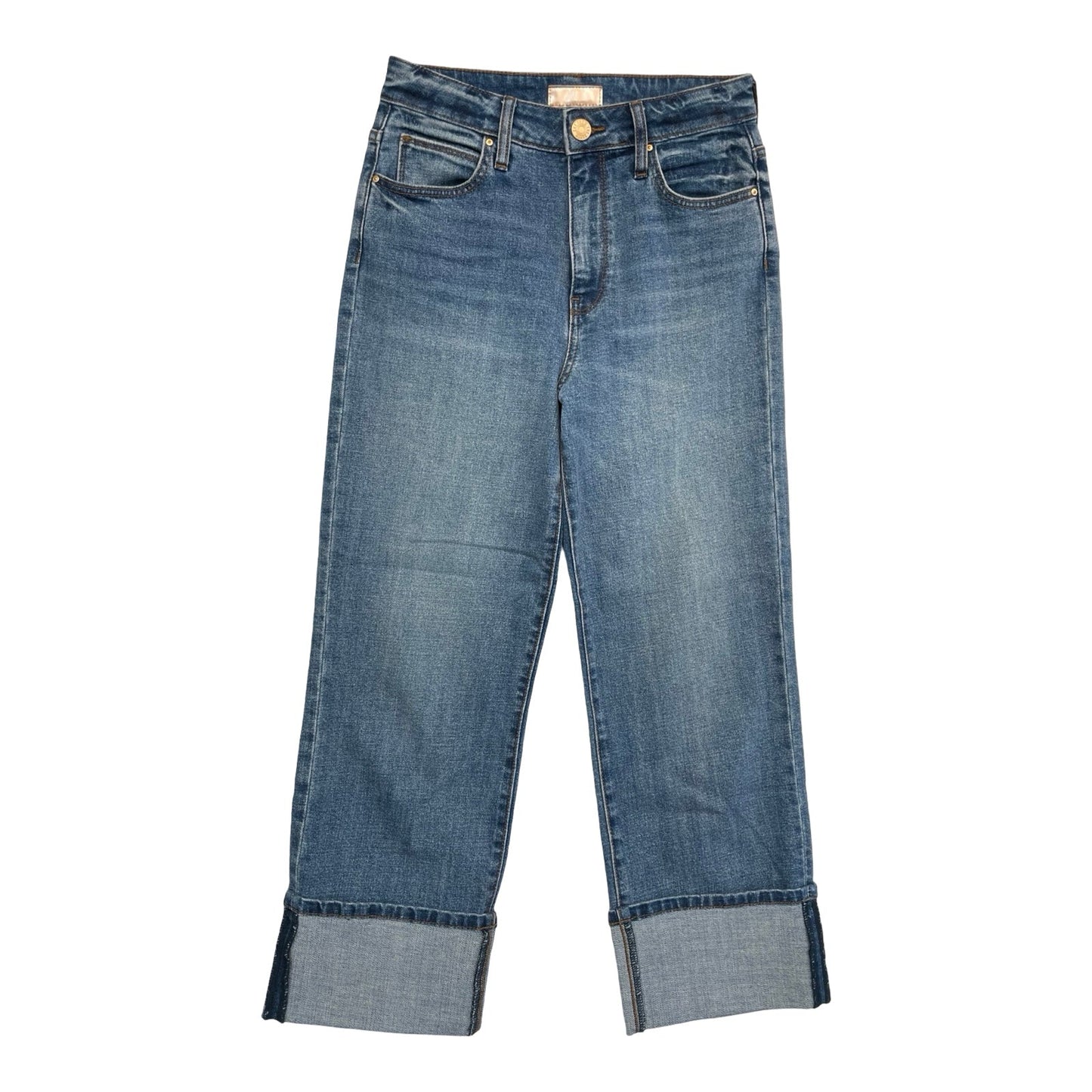 Jeans Wide Leg By Kut In Blue Denim, Size:0