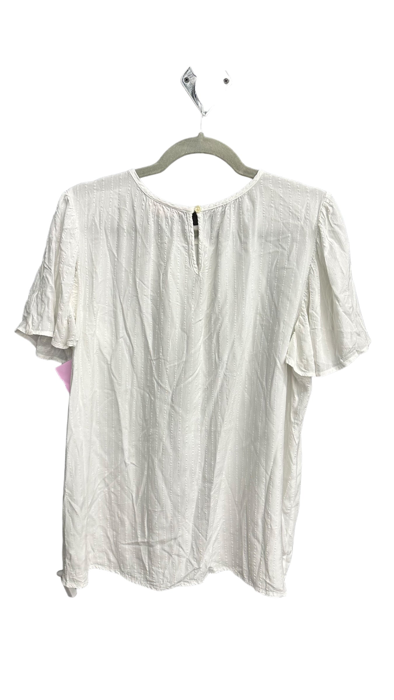 White Top Short Sleeve Knox Rose, Size M