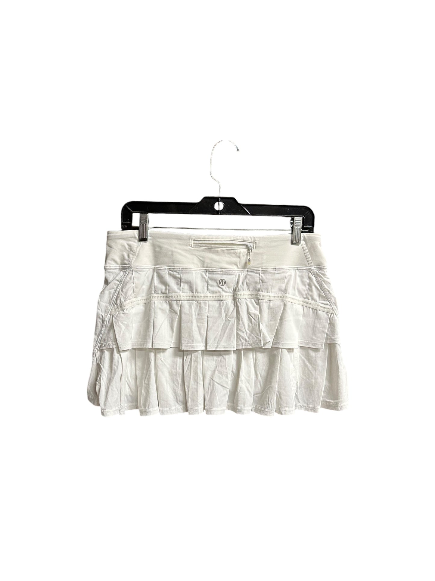 Athletic Skirt By Lululemon In White, Size: M