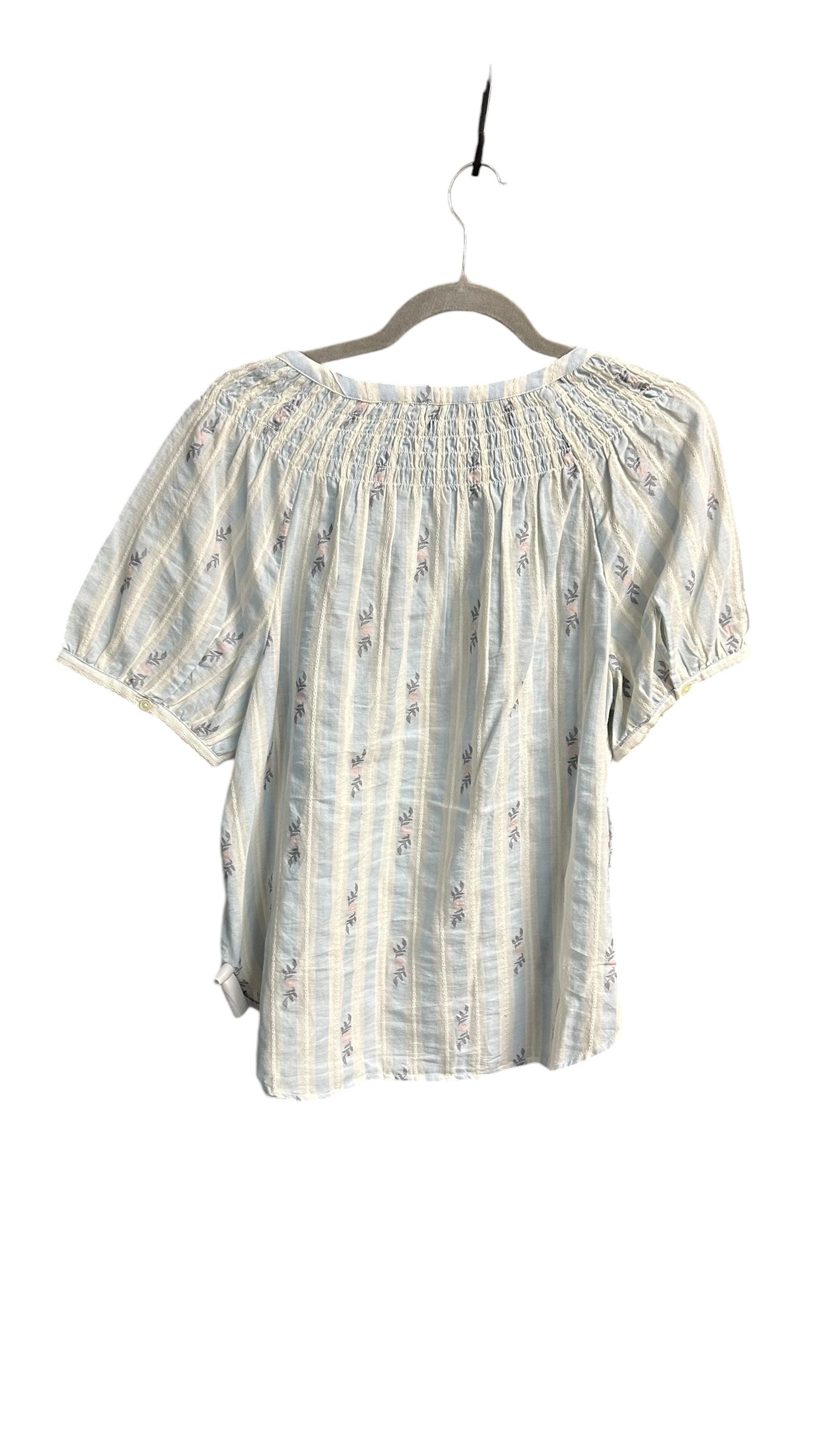 Top Short Sleeve By Loft In Blue, Size: M