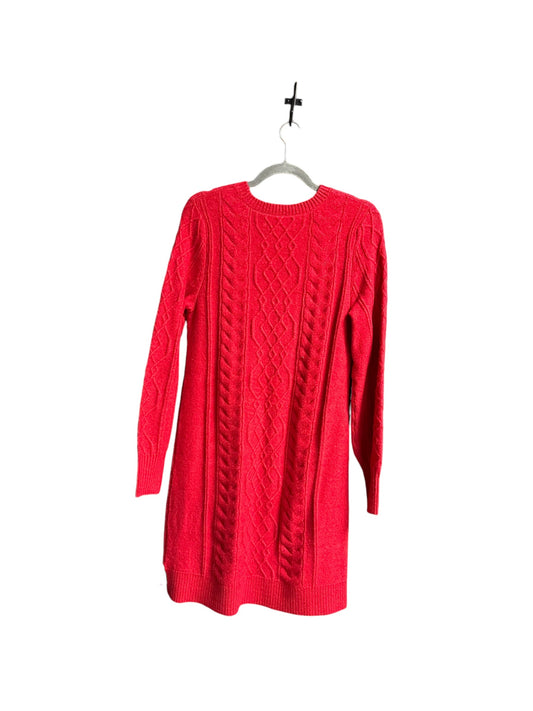 Dress Sweater By Loft In Red, Size: S