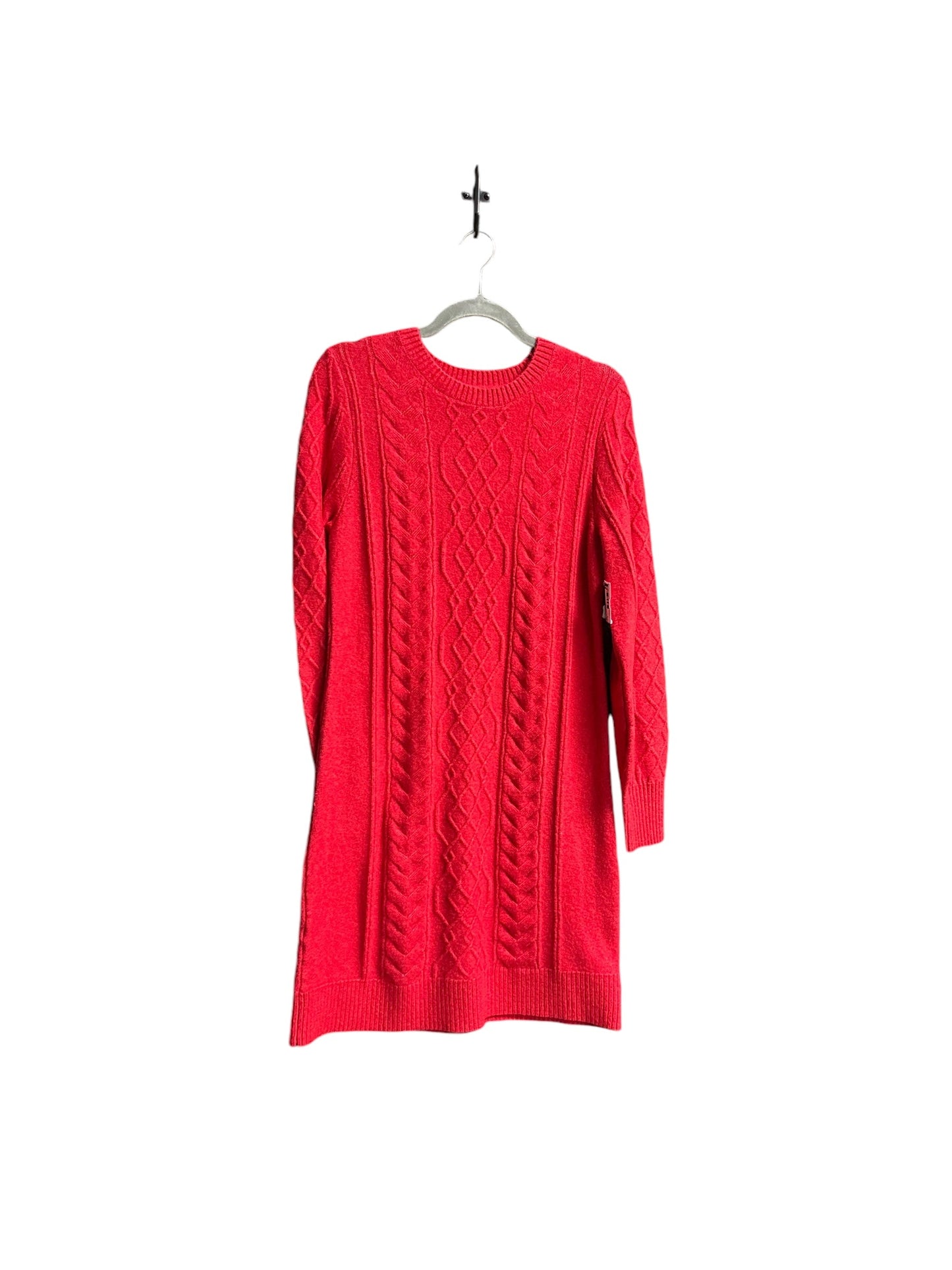 Dress Sweater By Loft In Red, Size: S