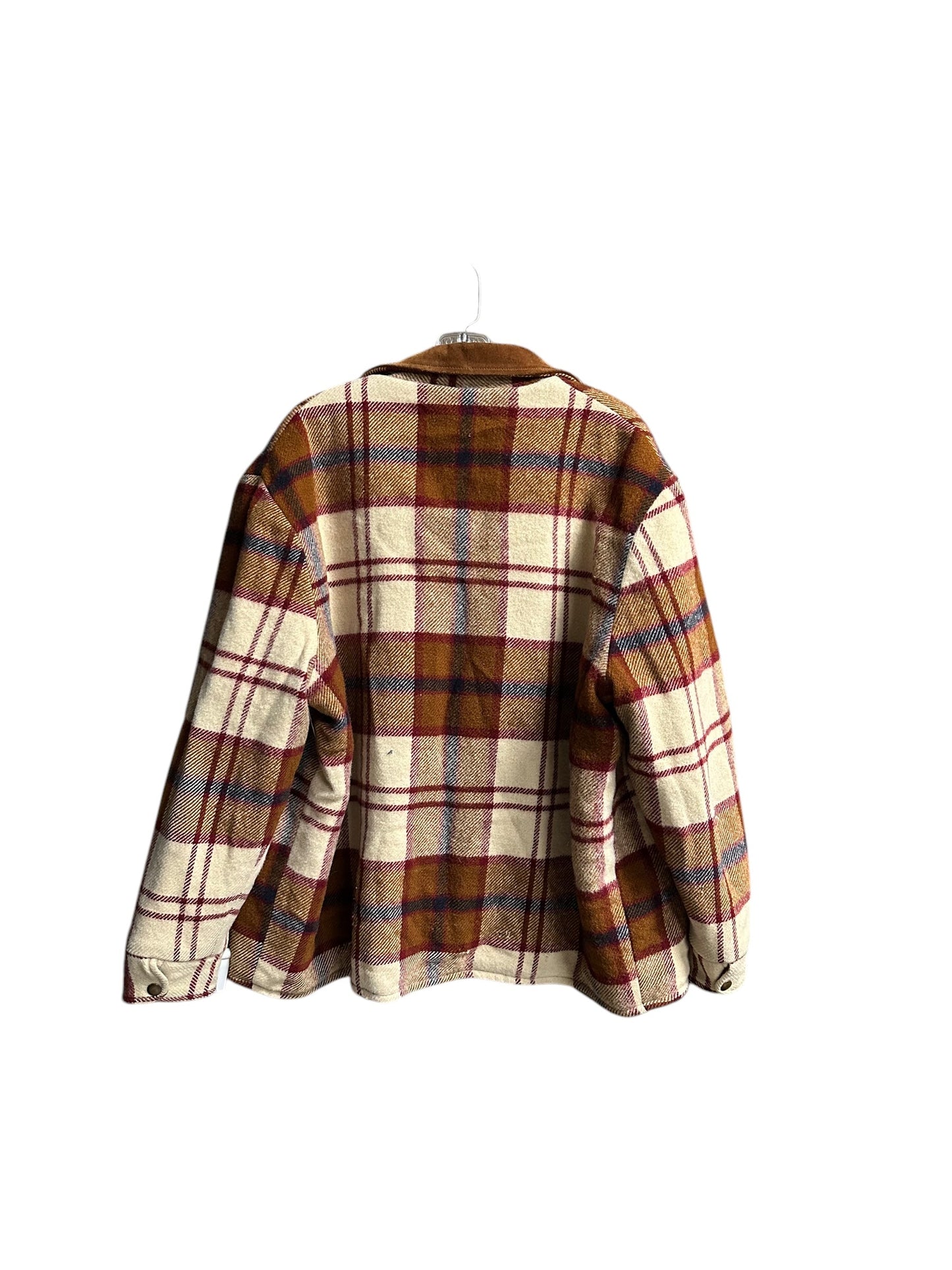 Coat Wool By Woolrich In Plaid Pattern, Size: Xl