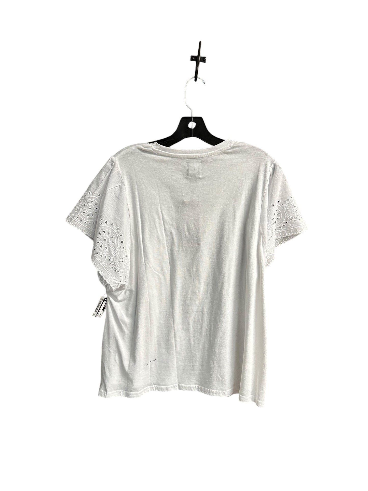 Top Short Sleeve Basic By Gap In White, Size: Xl