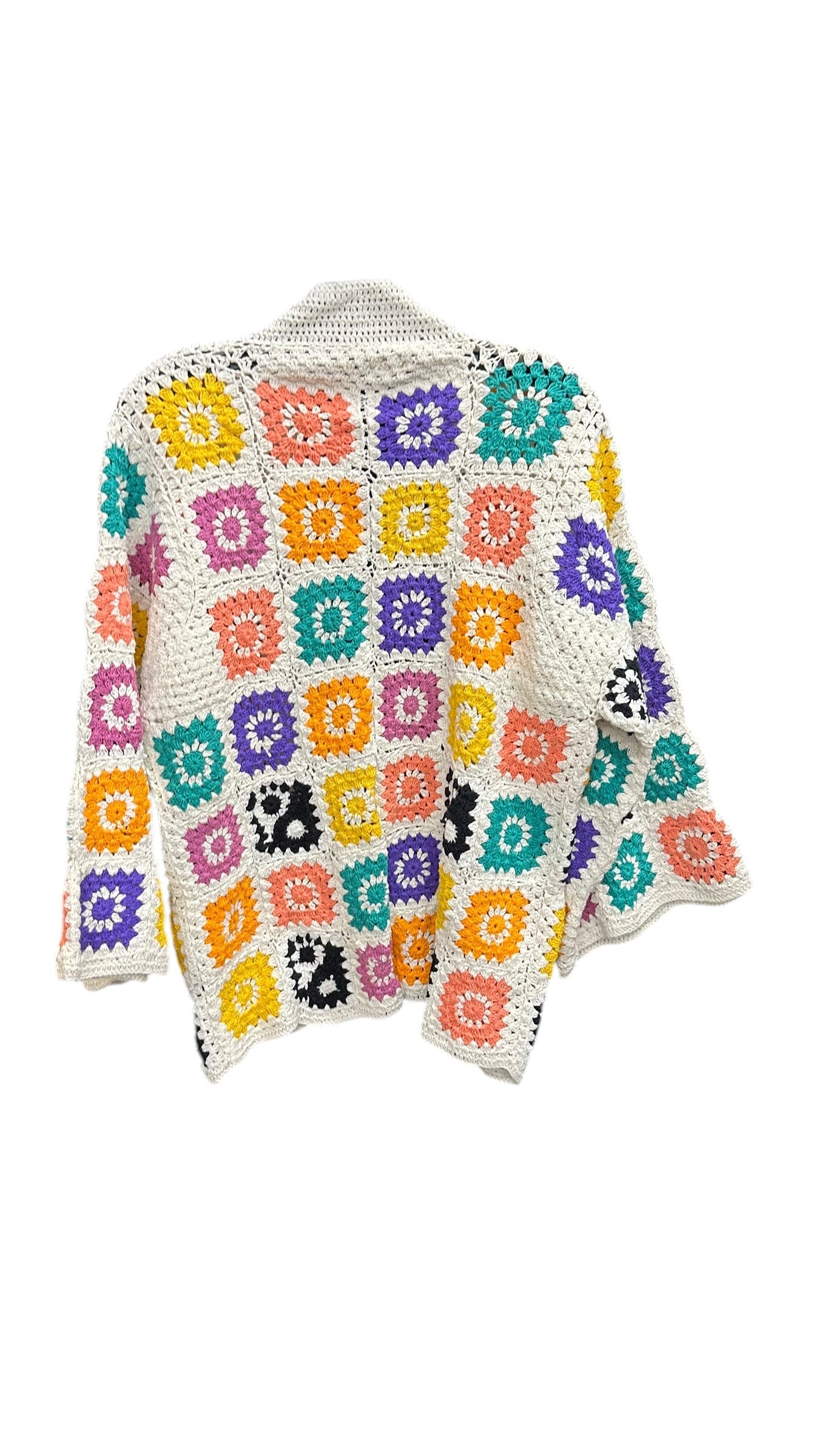 Sweater Cardigan By Earthbound In Multi-colored, Size: L